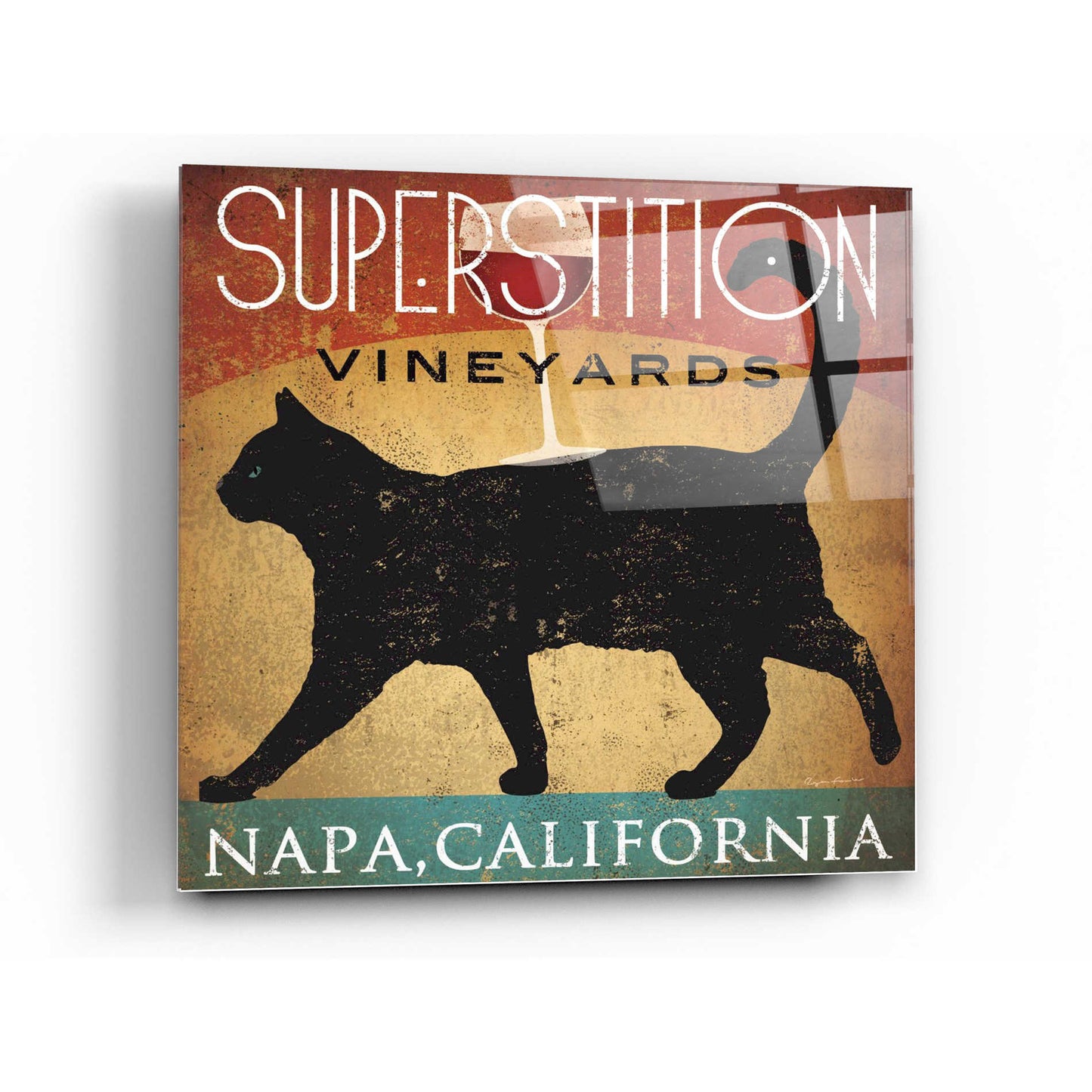 Epic Art 'Superstition Vineyards Cat' by Ryan Fowler, Acrylic Glass Wall Art,24x24