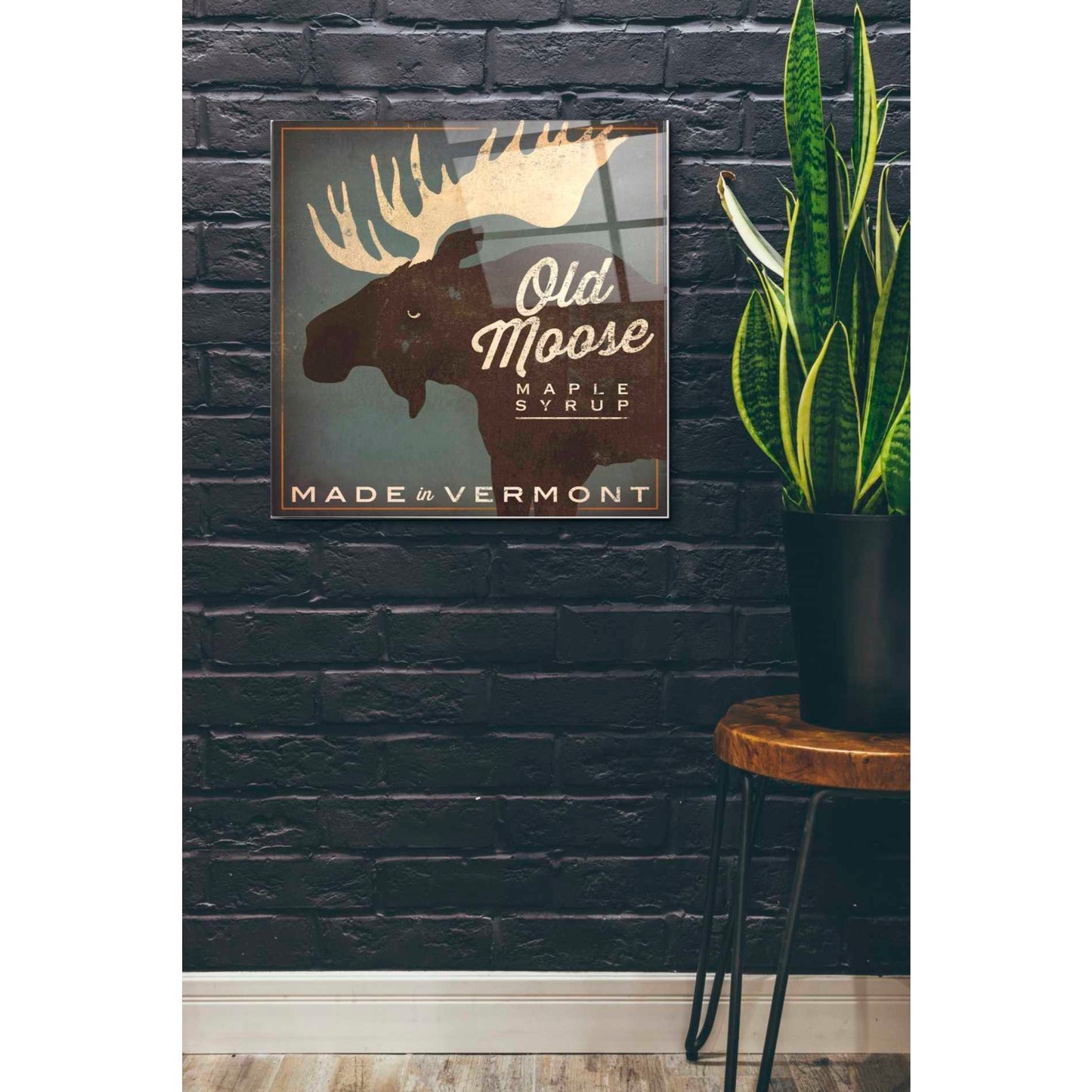 Epic Art 'Old Moose Maple Syrup Made in Vermont' by Ryan Fowler, Acrylic Glass Wall Art,24x24