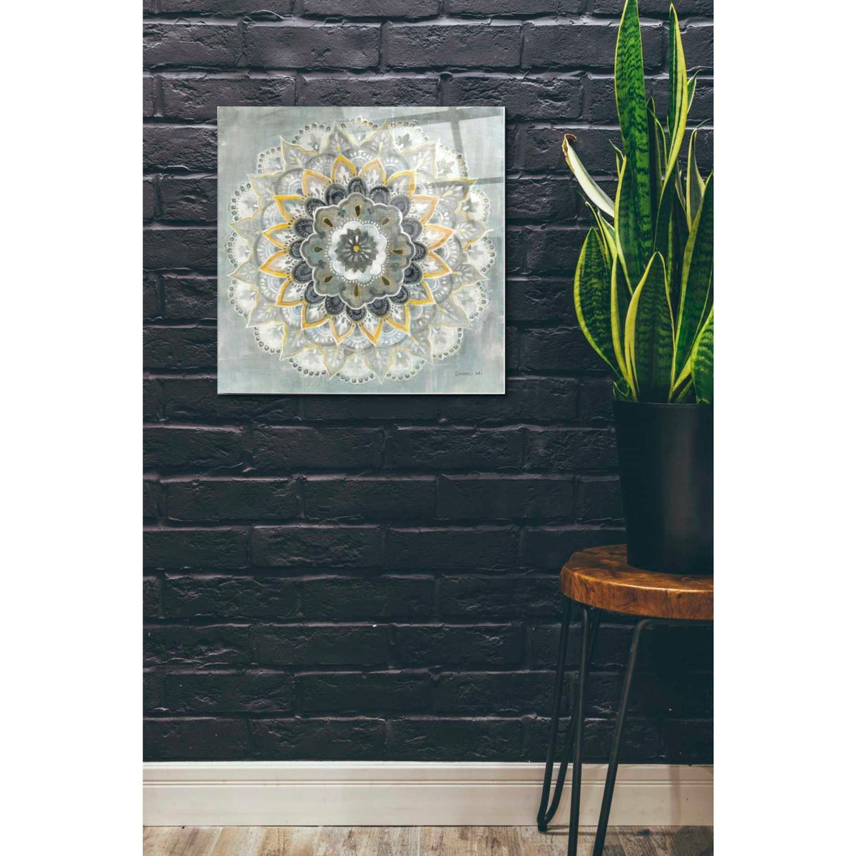Epic Art 'Sunburst' by Danhui Nai, Acrylic Glass Wall Art,24x24