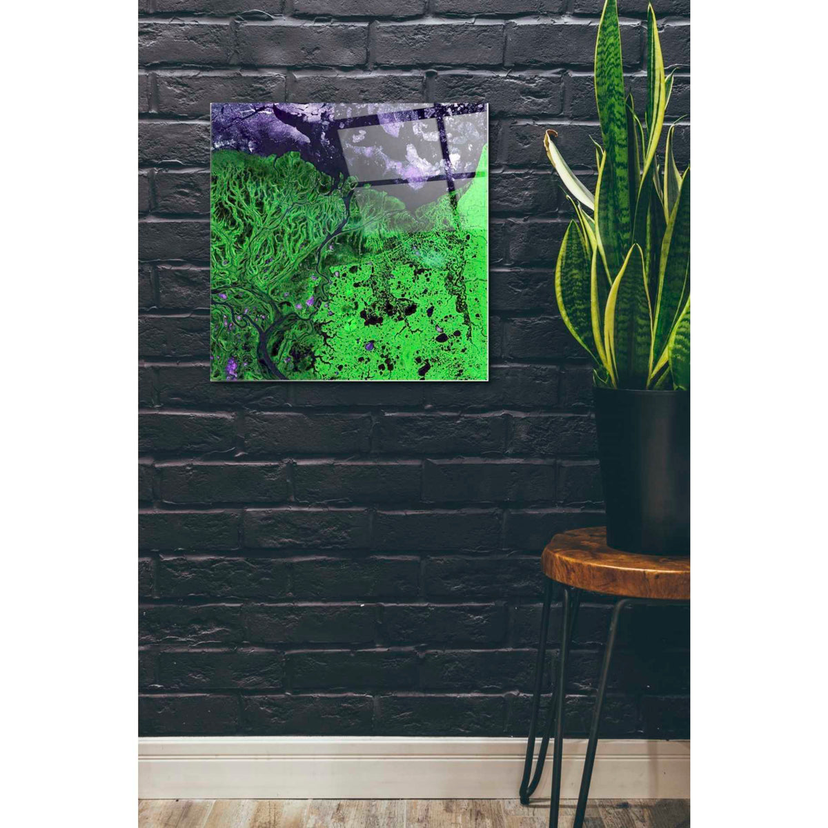 Epic Art 'Earth As Art: Yukon Delta' Acrylic Glass Wall Art,24x24