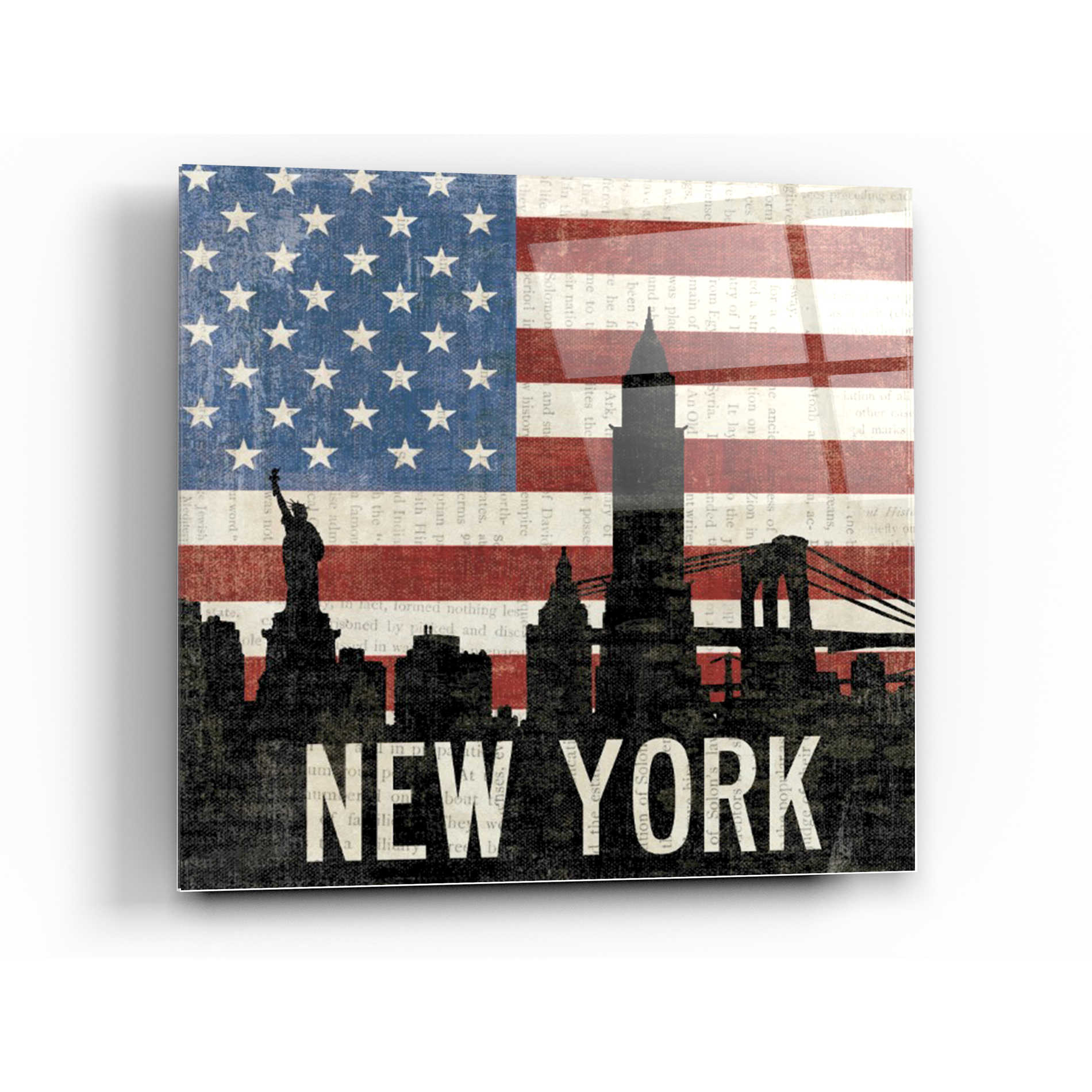 Epic Art 'New York' by Moira Hershey, Acrylic Glass Wall Art,24x24