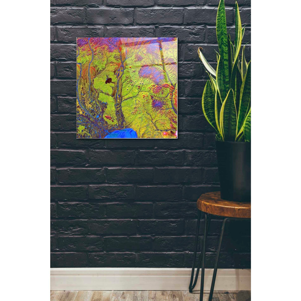 Epic Art 'Earth As Art: Siberian Ribbons' Acrylic Glass Wall Art,24x24