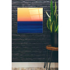 Epic Art 'Fire Water' by Katherine Gendreau, Acrylic Glass Wall Art,24x24