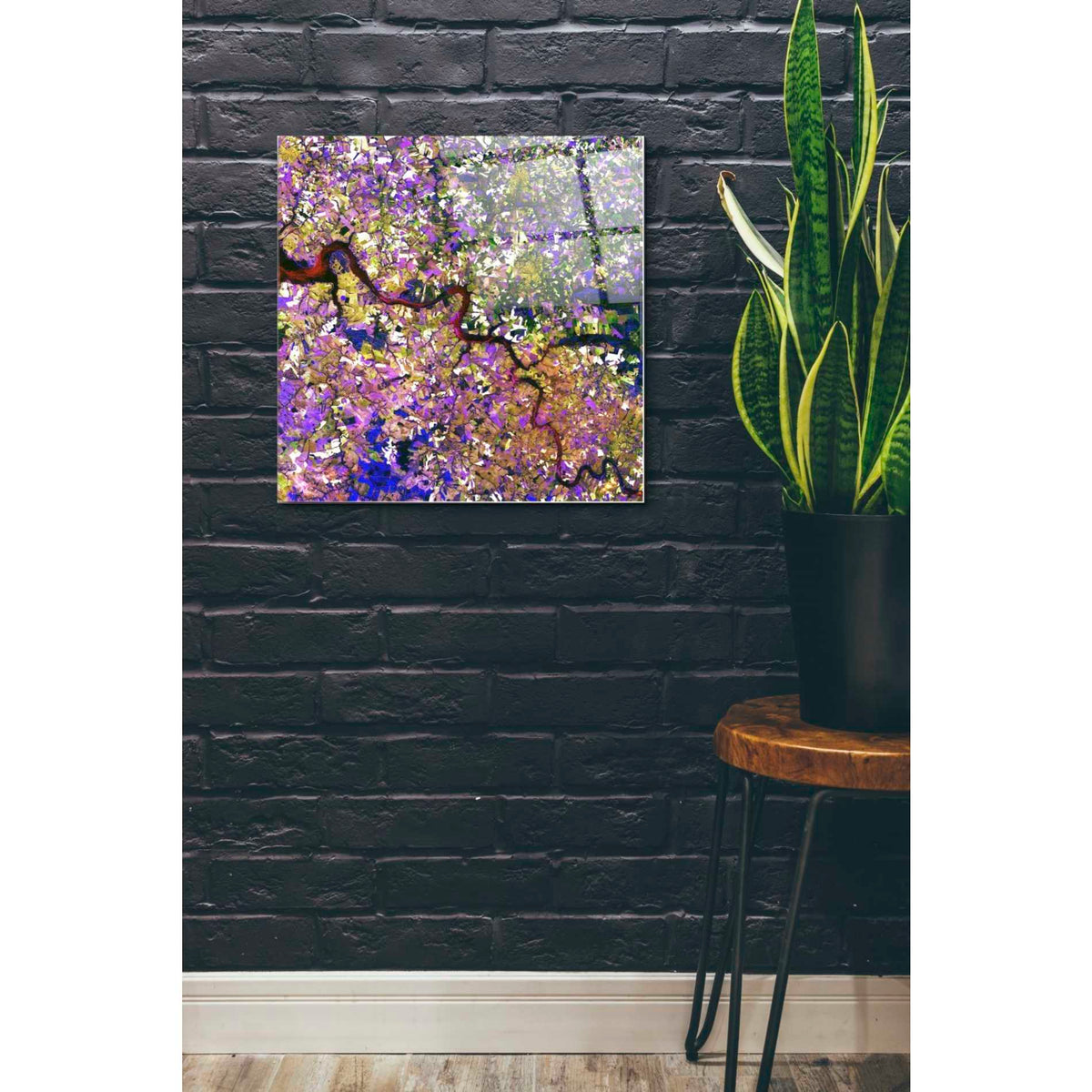 Epic Art 'Earth As Art: Tessera Mosaic' Acrylic Glass Wall Art,24x24