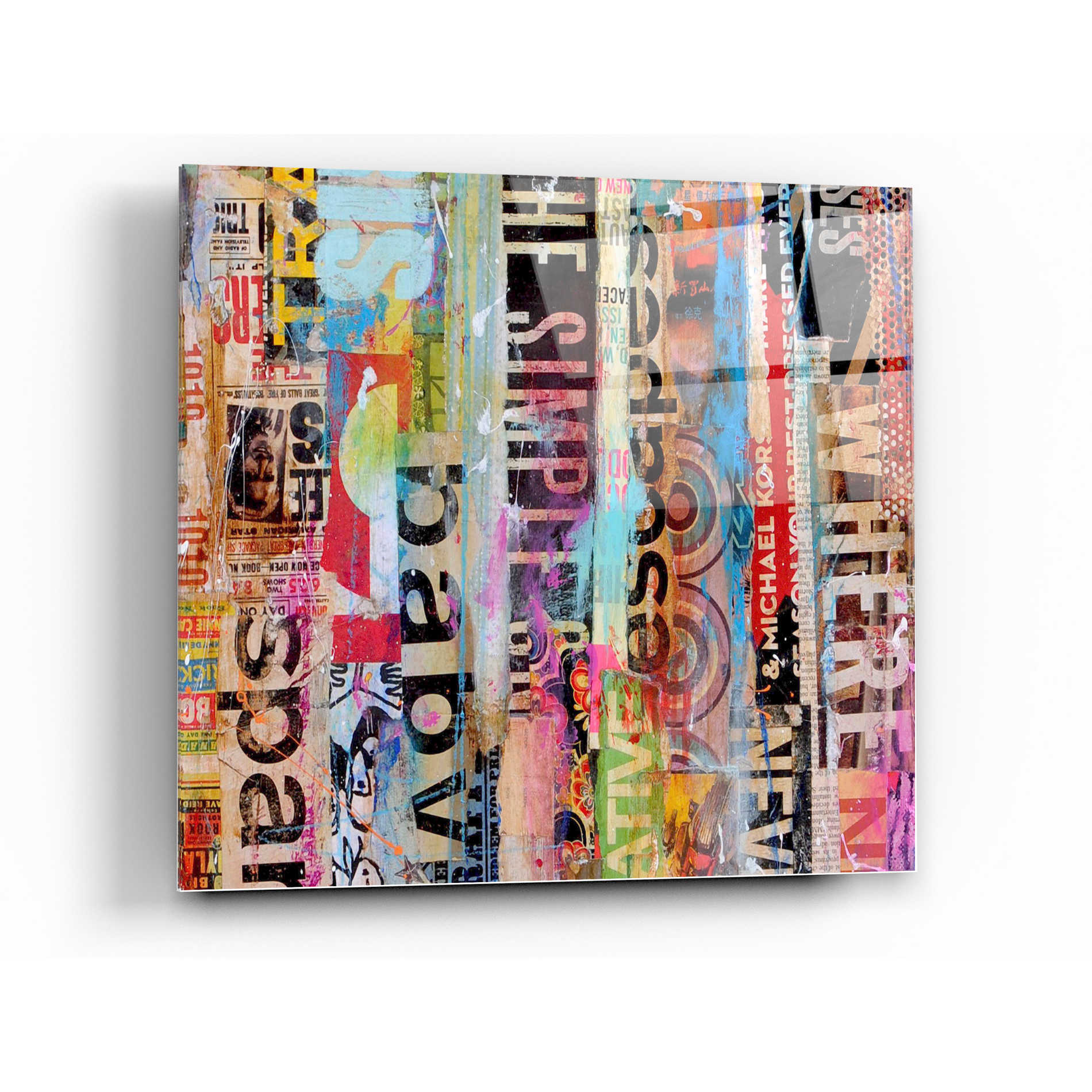 Epic Art 'Metro Mix 21 II' by Erin Ashley Acrylic Glass Wall Art,24x24