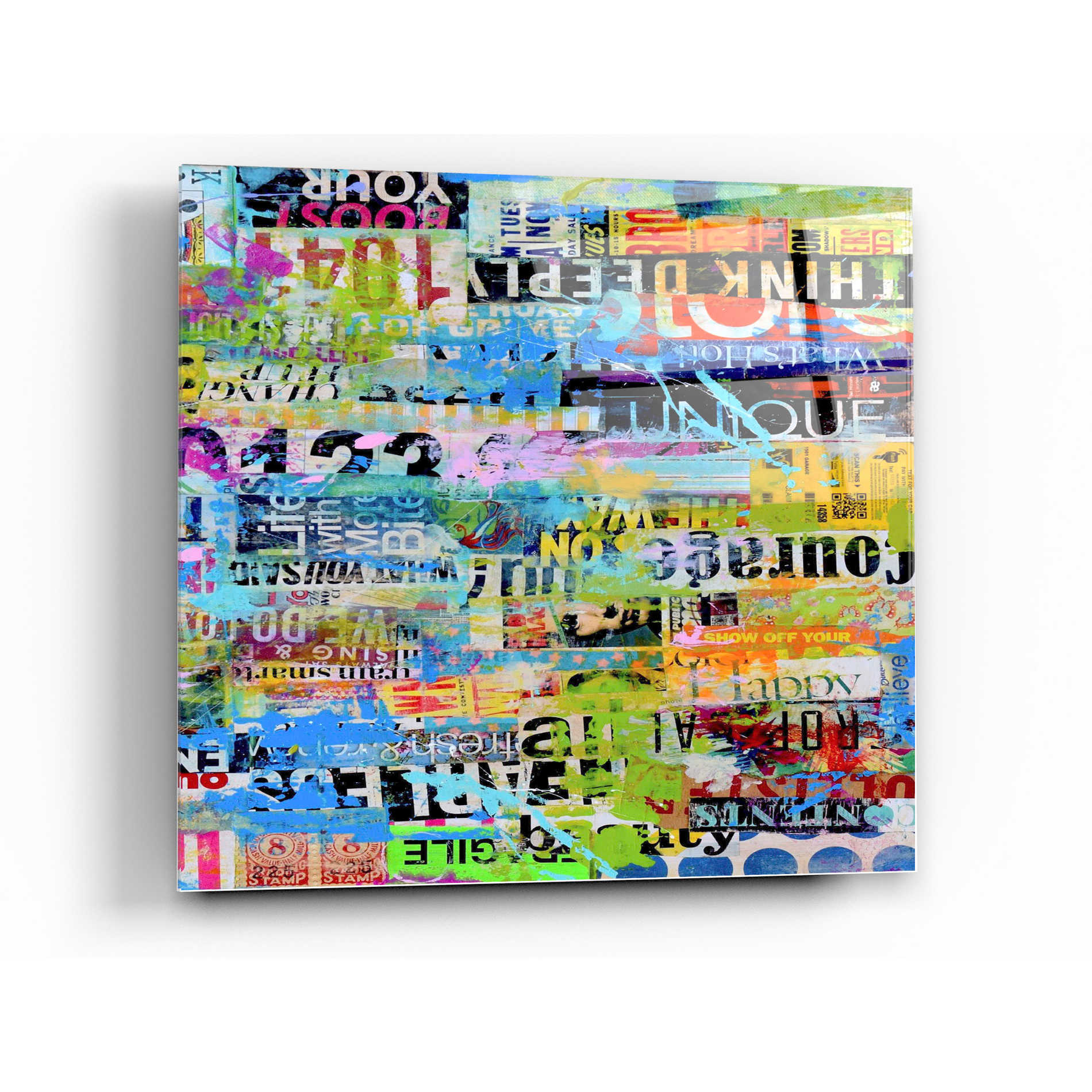 Epic Art 'Metro Mix 33 II' by Erin Ashley Acrylic Glass Wall Art,24x24