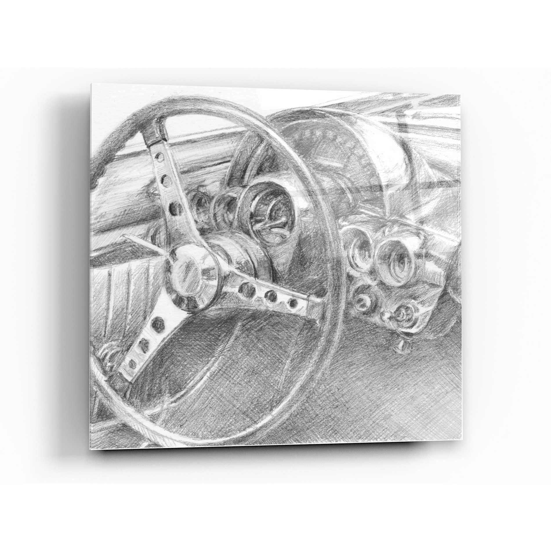 Epic Art 'Behind the Wheel II' by Ethan Harper Acrylic Glass Wall Art,24x24