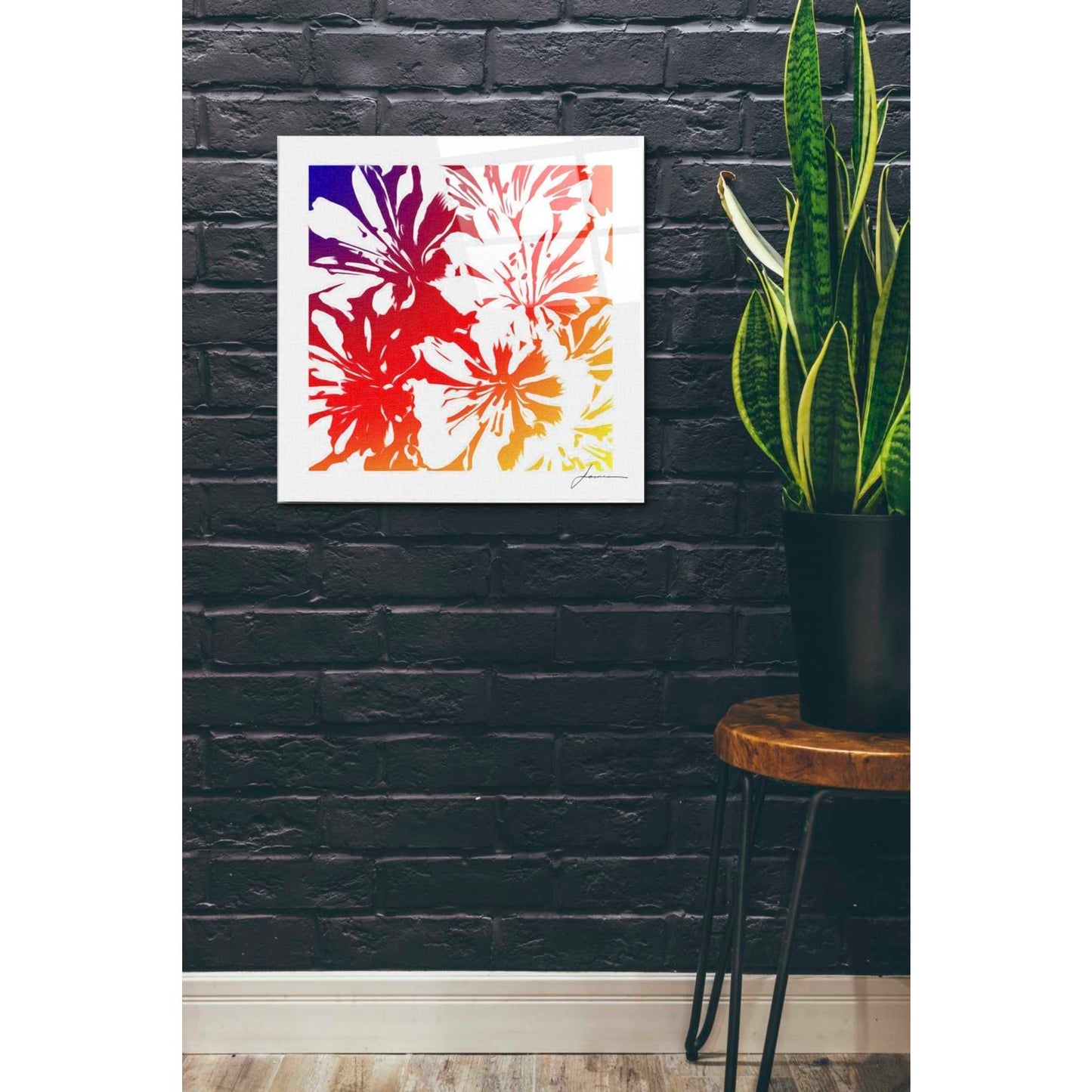 Epic Art 'Floral Brights I' by James Burghardt, Acrylic Glass Wall Art,24x24