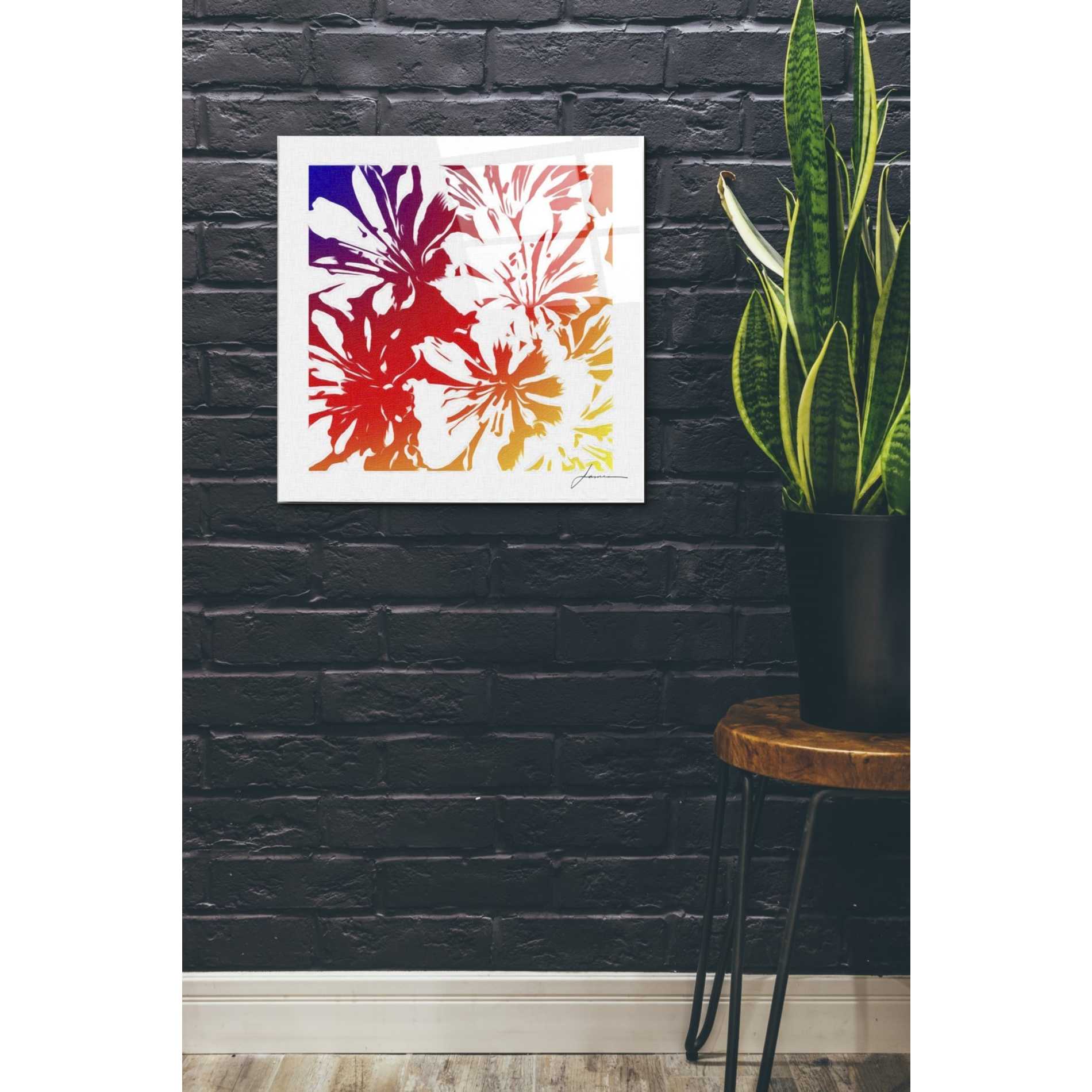 Epic Art 'Floral Brights I' by James Burghardt, Acrylic Glass Wall Art,24x24