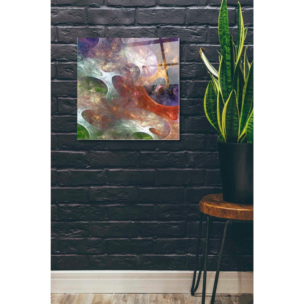 Epic Art 'Lunar Tiles III' by James Burghardt, Acrylic Glass Wall Art,24x24