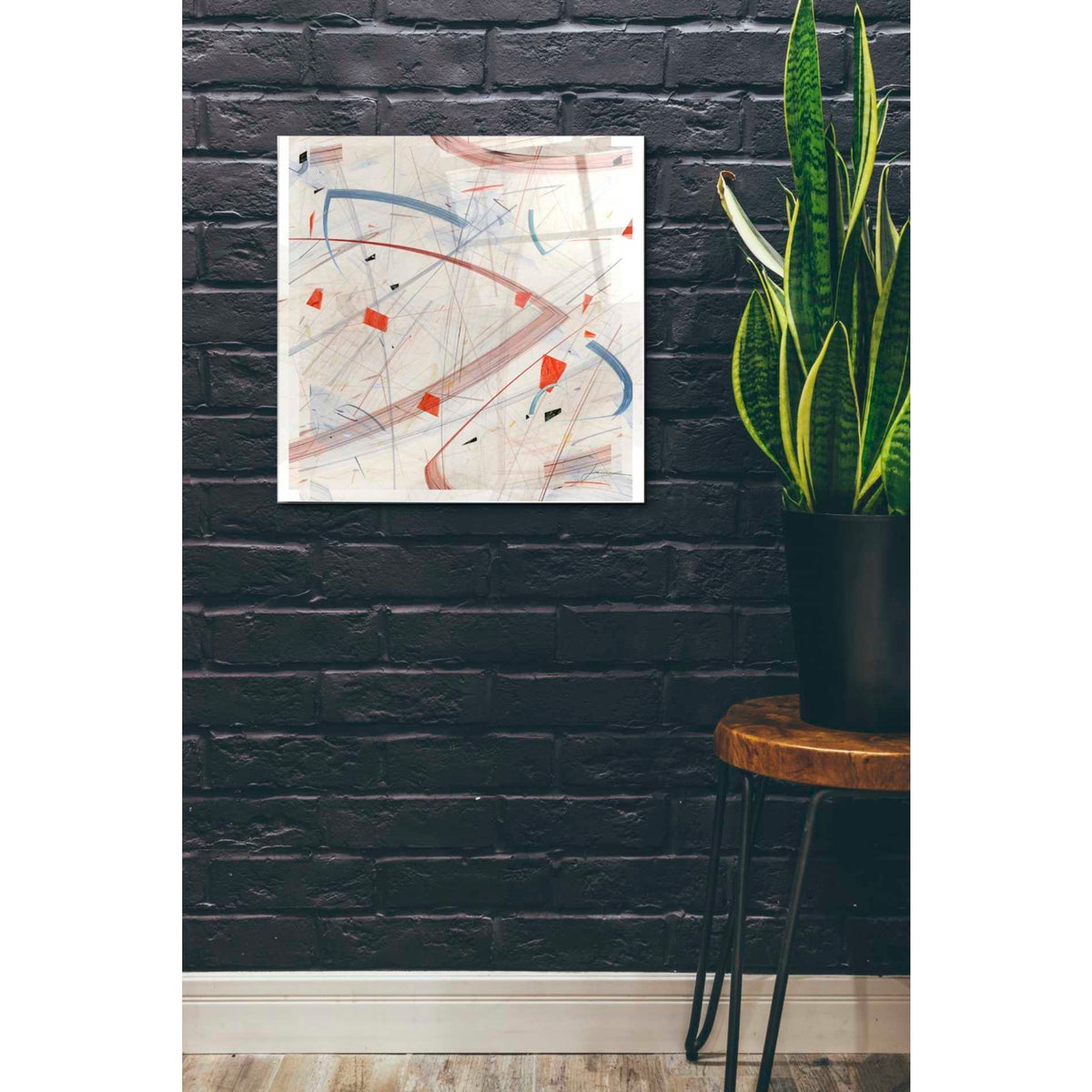 Epic Art 'Vectora Panel II' by James Burghardt, Acrylic Glass Wall Art,24x24