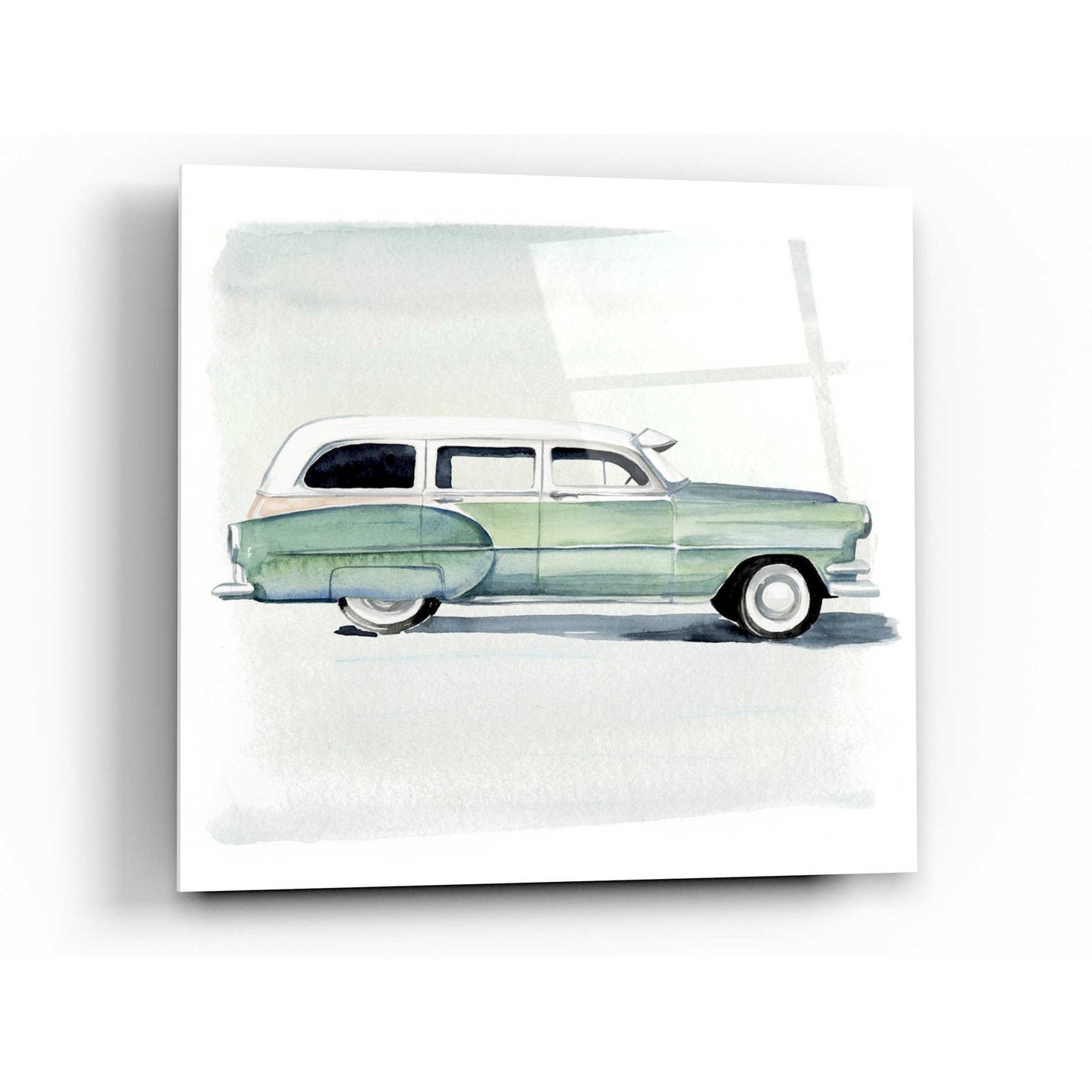 Epic Art 'Classic Autos III' by Jennifer Paxton Acrylic Glass Wall Art,24x24