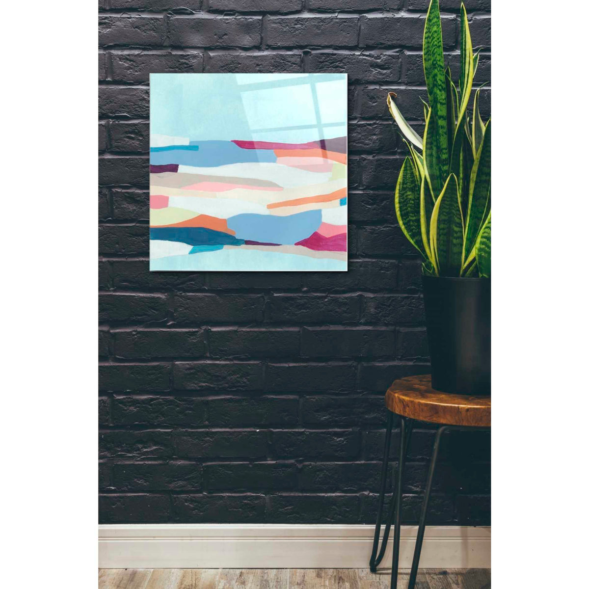 Epic Art 'Stratascape I' by June Erica Acrylic Glass Wall Art,24x24
