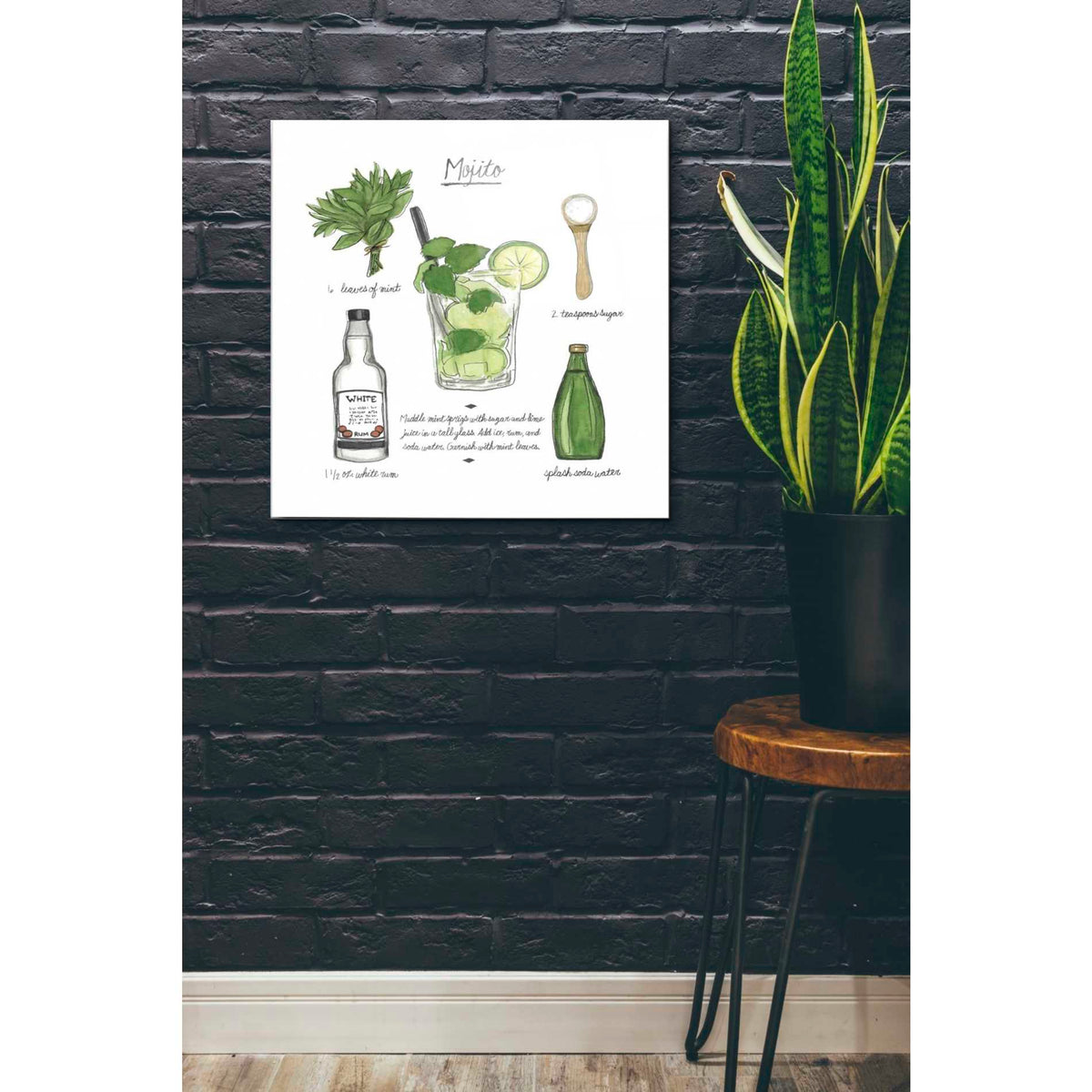 Epic Art 'Classic Cocktail - Old Fashioned' by Naomi McCavitt Acrylic Glass Wall Art,24x24