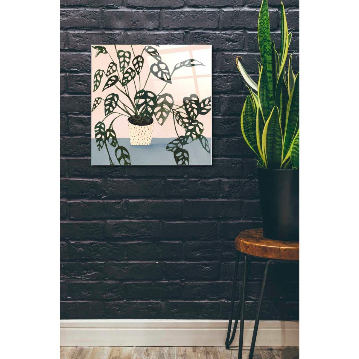 Epic Art 'Houseplant I' by Victoria Borges Acrylic Glass Wall Art,24x24