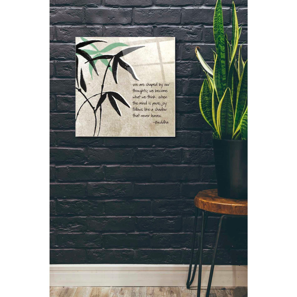 Epic Art 'Joy Follows' by Linda Woods, Acrylic Glass Wall Art,24x24