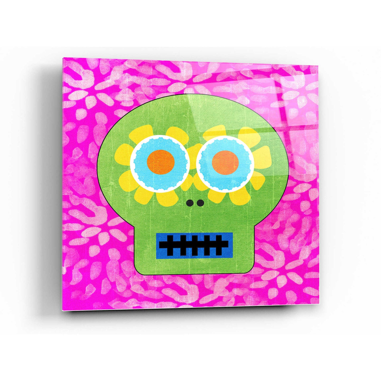 Epic Art 'Day Of The Dead I' by Linda Woods, Acrylic Glass Wall Art,24x24