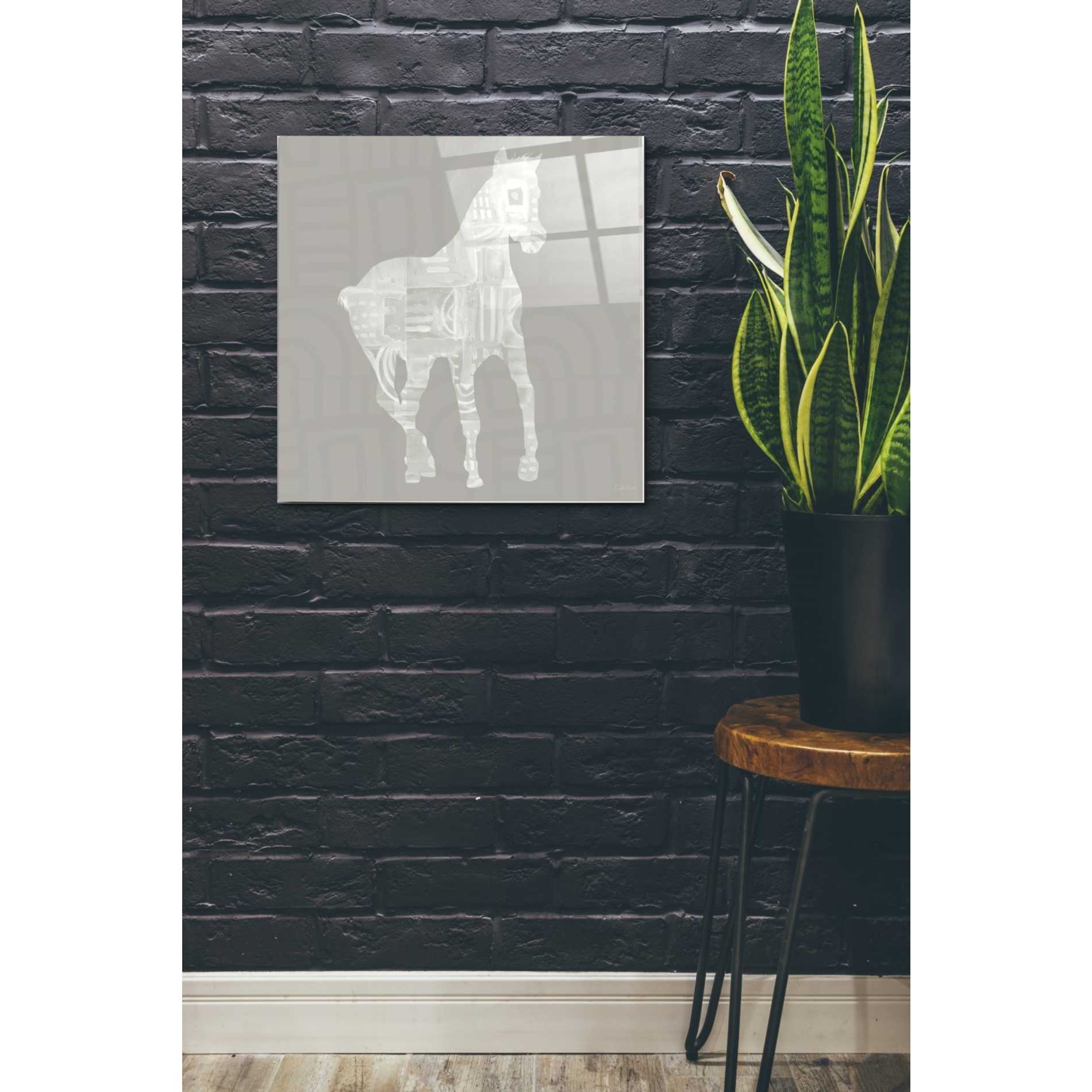 Epic Art 'Modern Farm Horse III' by Linda Woods, Acrylic Glass Wall Art,24x24