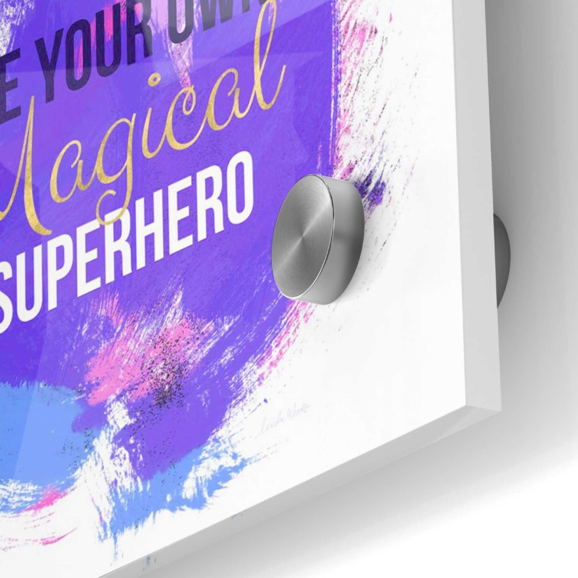 Epic Art 'Magical Super Hero I' by Linda Woods, Acrylic Glass Wall Art,24x24