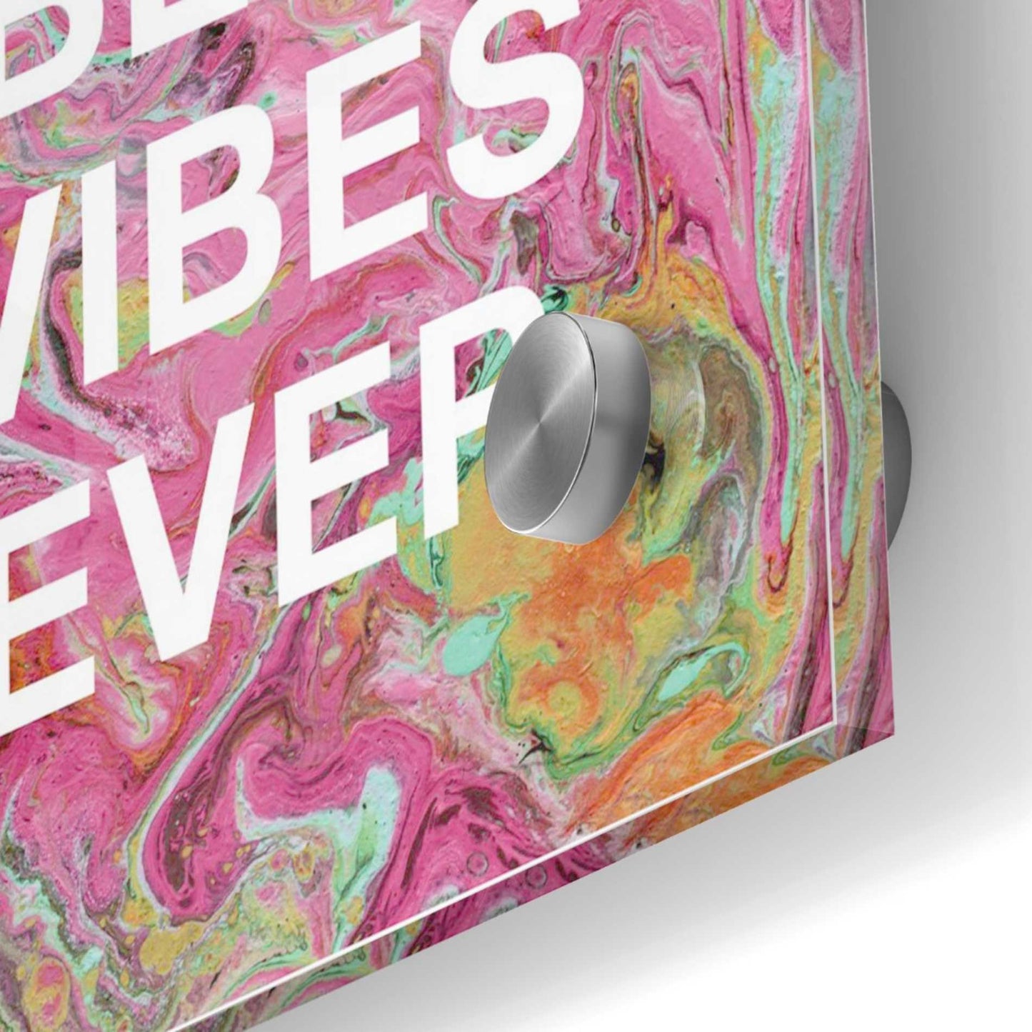 Epic Art 'Best Vibes Ever' by Linda Woods, Acrylic Glass Wall Art,24x24