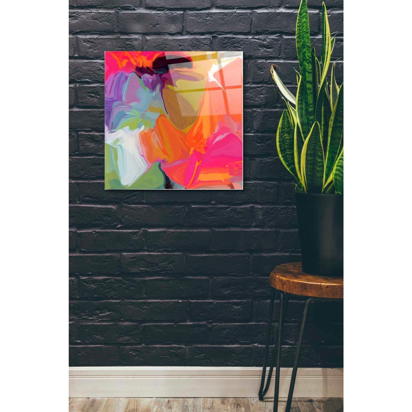 Epic Art 'Color Vibrations 2' by Irena Orlov, Acrylic Glass Wall Art,24x24