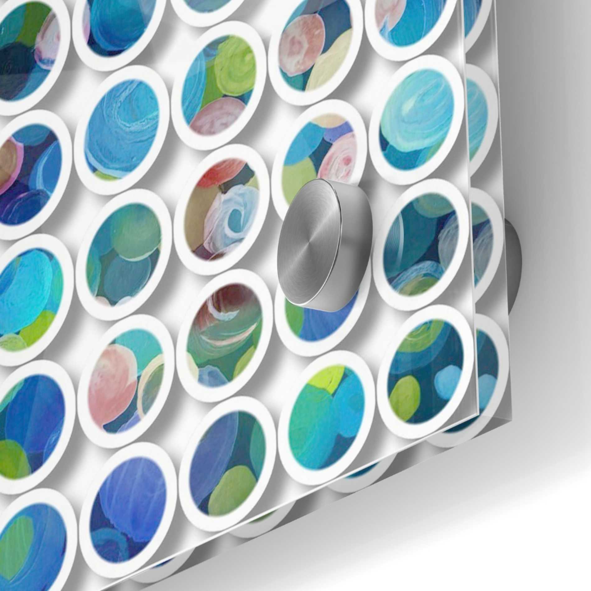 Epic Art 'Industrial Mixed Media Circles' by Irena Orlov, Acrylic Glass Wall Art,24x24