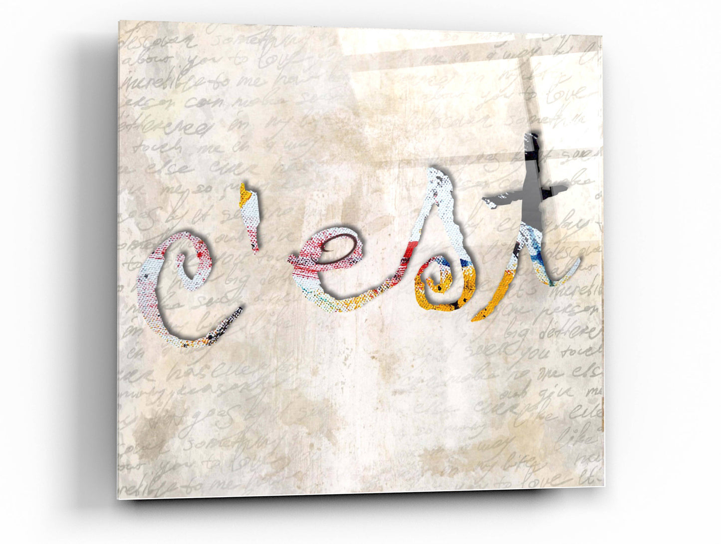 Epic Art 'C'est' by Karen Smith, Acrylic Glass Wall Art,24x24