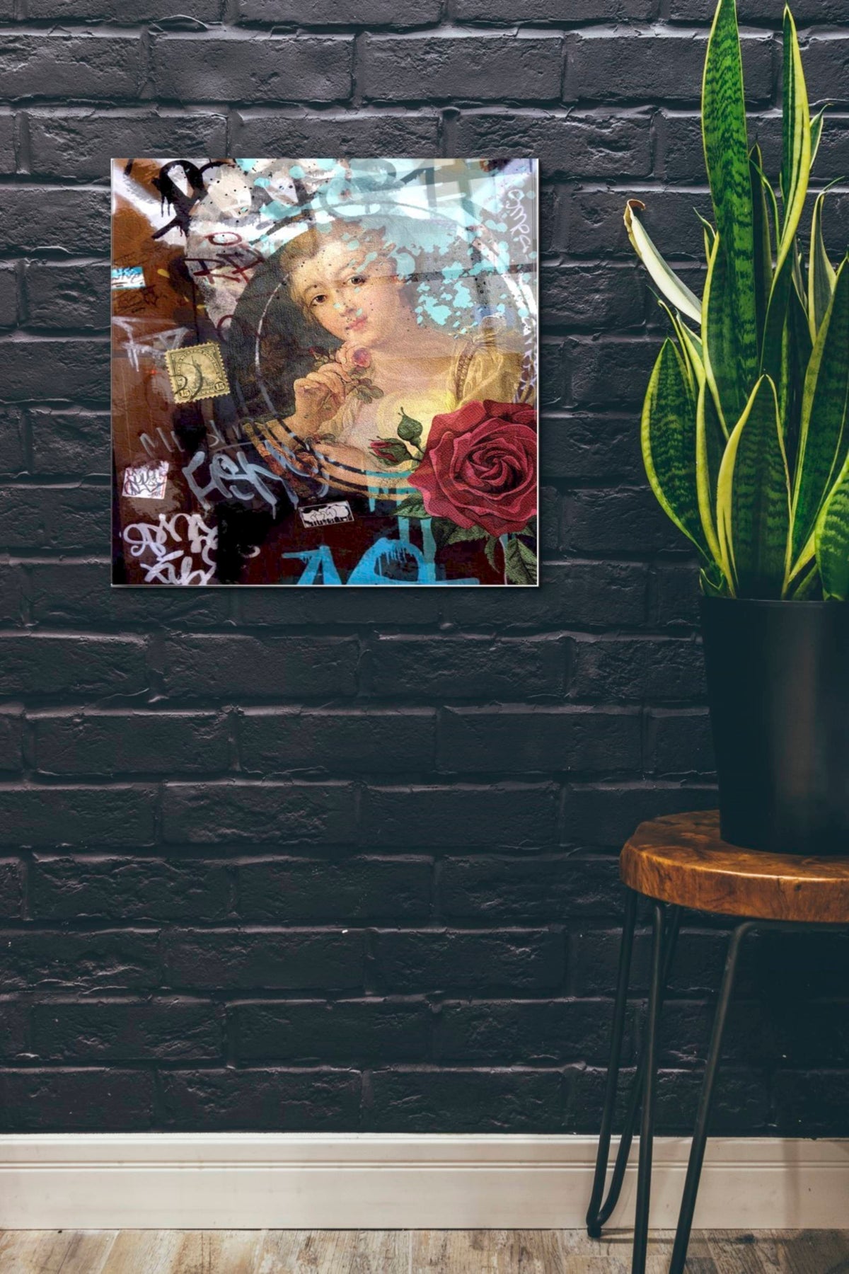 Epic Art 'Classic Graffiti' by Karen Smith, Acrylic Glass Wall Art,24x24