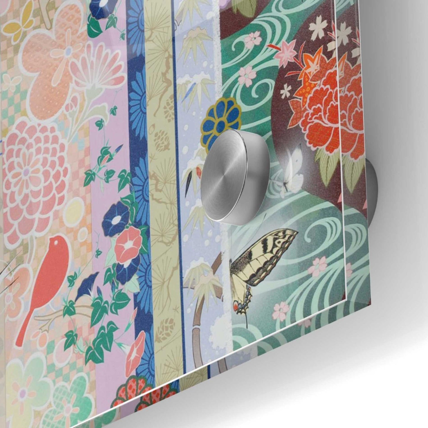 Epic Art 'Kimono Pattern' by Zigen Tanabe, Acrylic Glass Wall Art,24x24