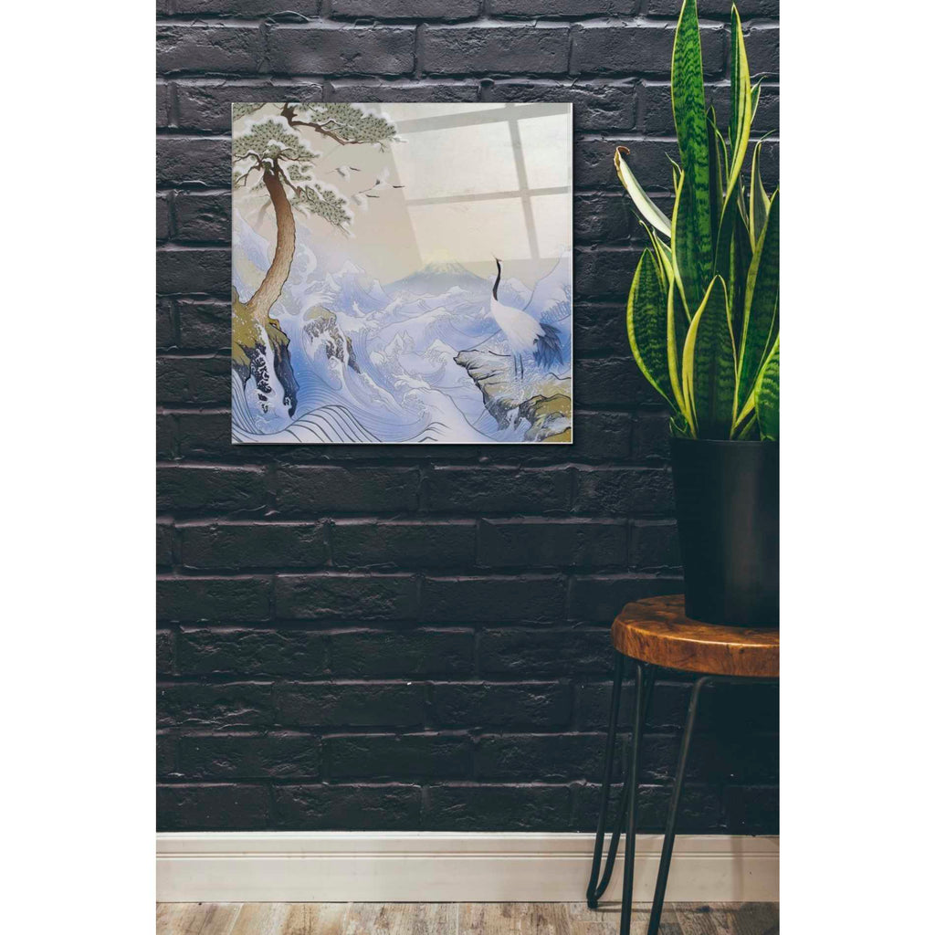 Epic Art 'Winter Waves' by Zigen Tanabe, Acrylic Glass Wall Art,24x24