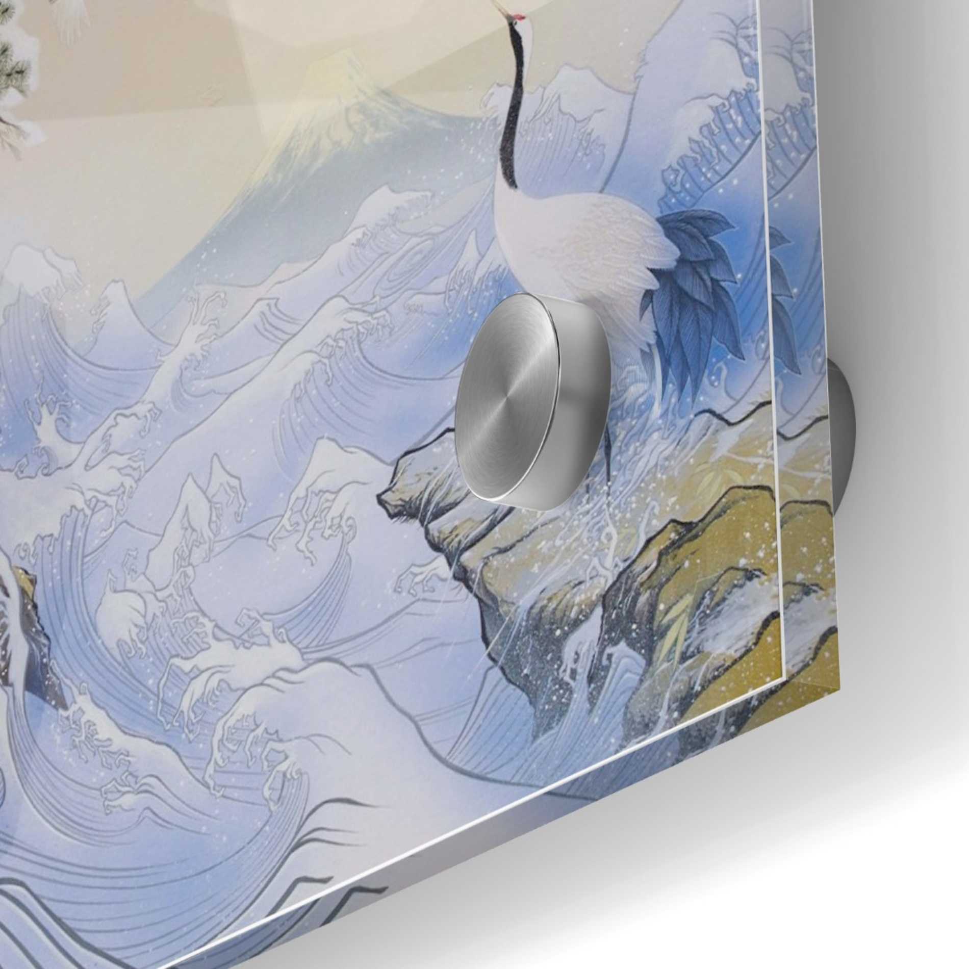 Epic Art 'Winter Waves' by Zigen Tanabe, Acrylic Glass Wall Art,24x24