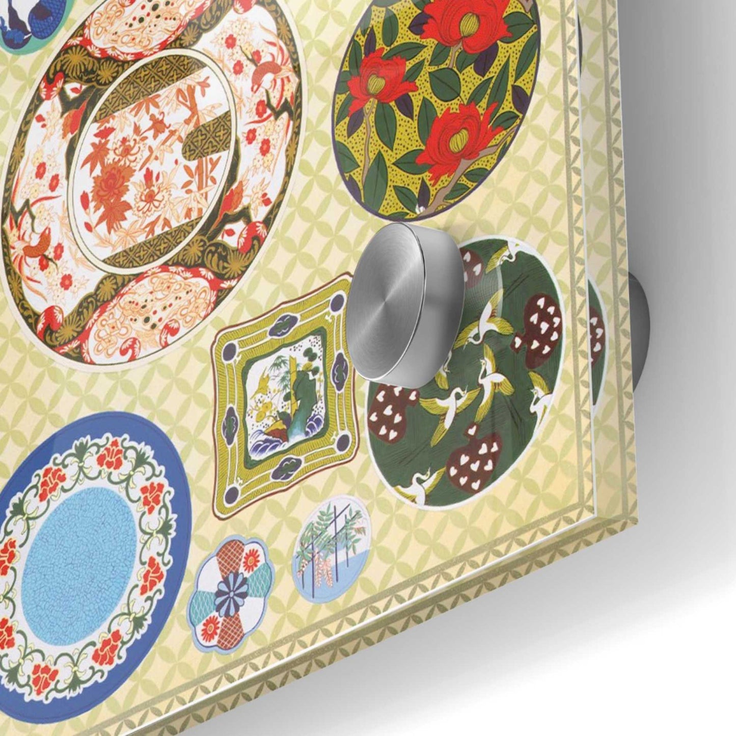 Epic Art 'Japanese Antique Plates' by Zigen Tanabe, Acrylic Glass Wall Art,24x24