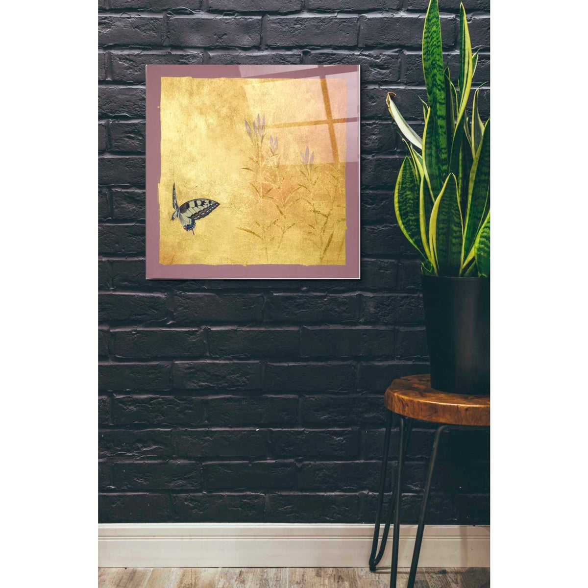 Epic Art 'Butterfly R' by Zigen Tanabe, Acrylic Glass Wall Art,24x24
