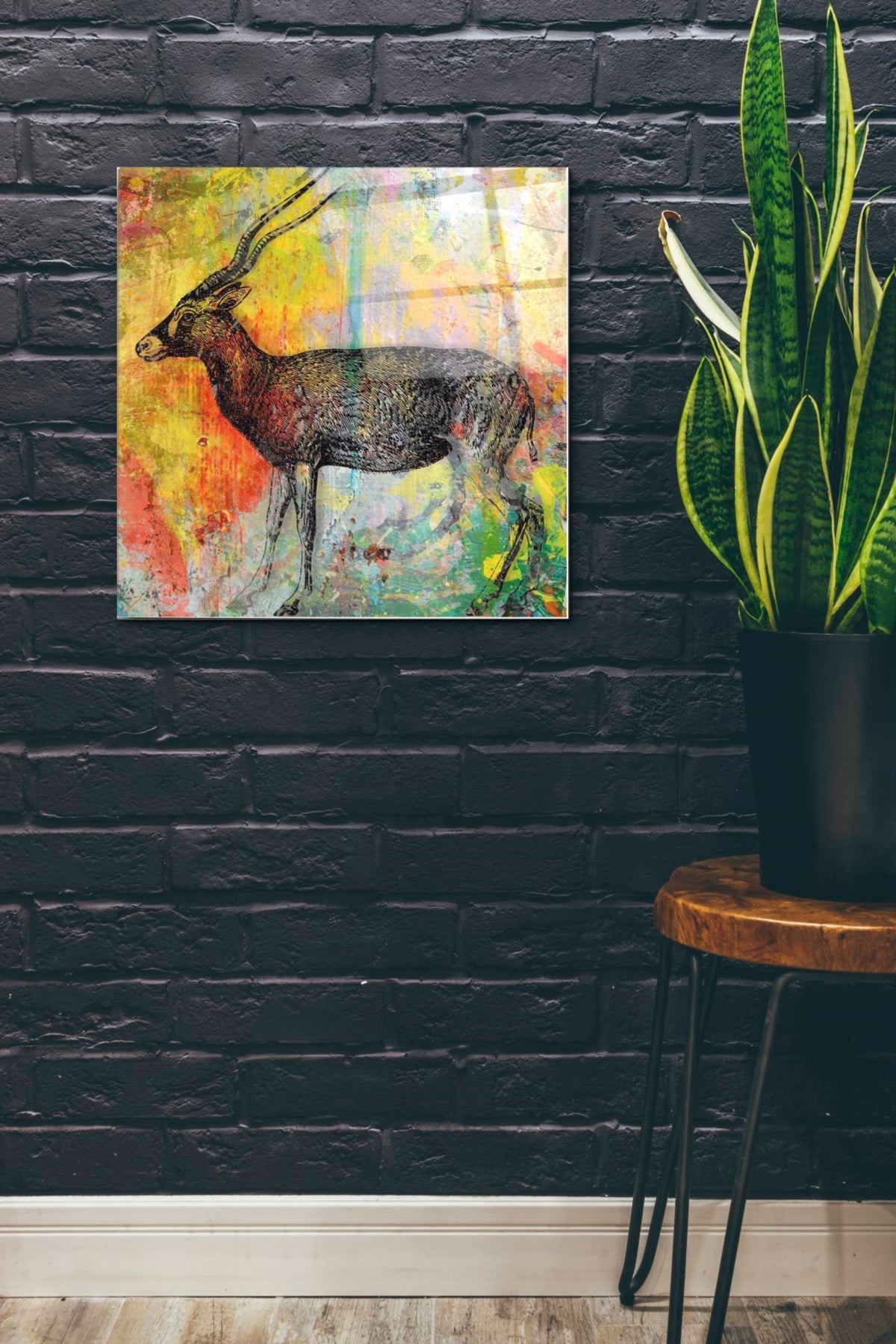 Epic Art 'Arty Beast 2' by Karen Smith, Acrylic Glass Wall Art,24x24