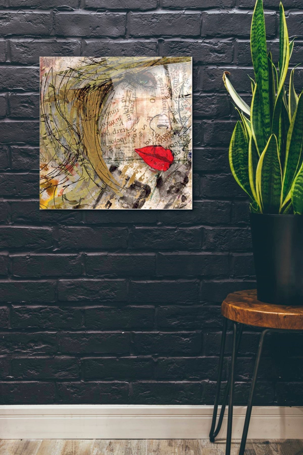 Epic Art 'Ladylips' by Karen Smith, Acrylic Glass Wall Art,24x24