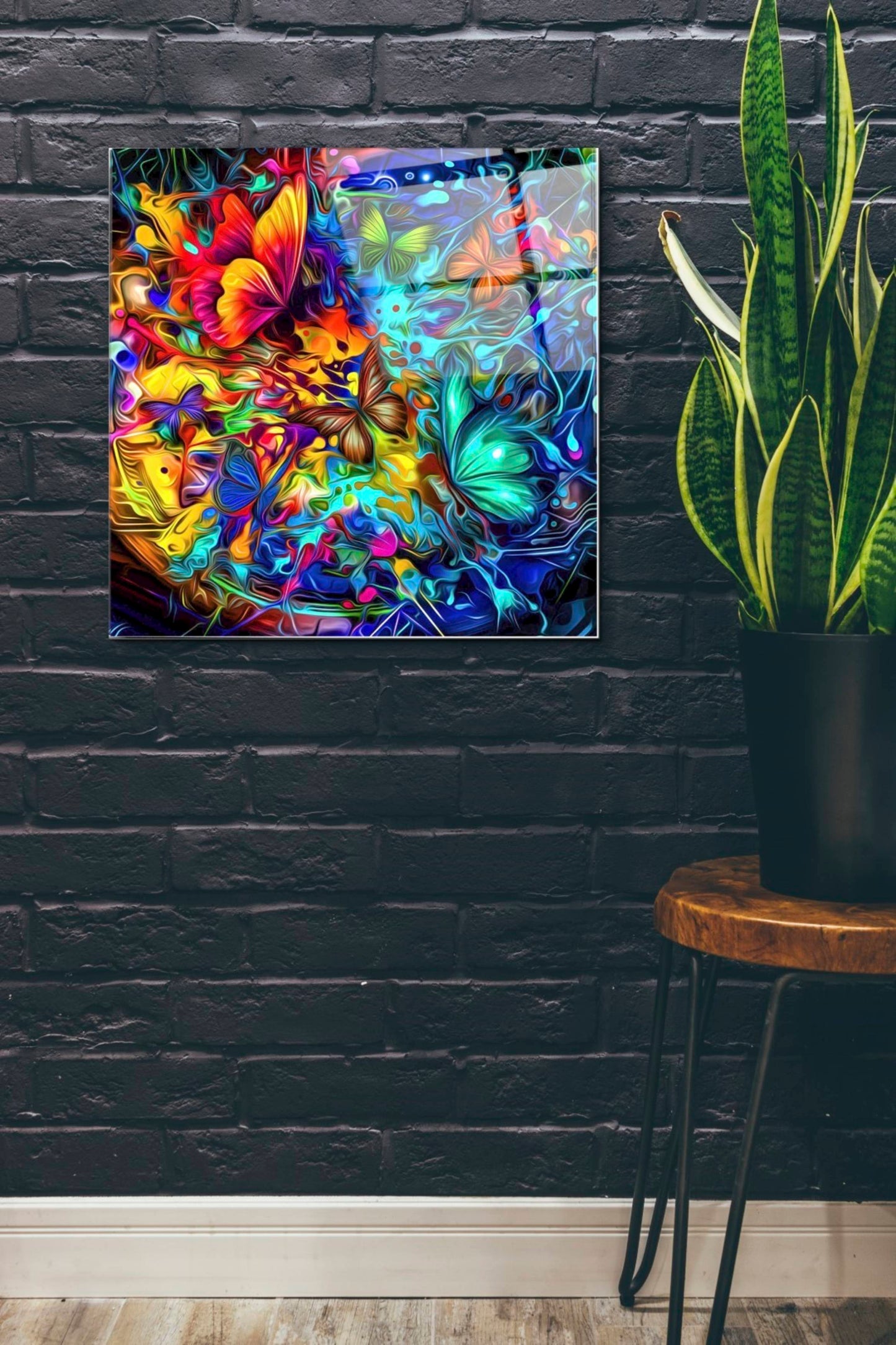 Epic Art 'Melting Pot' Acrylic Glass Wall Art,24x24