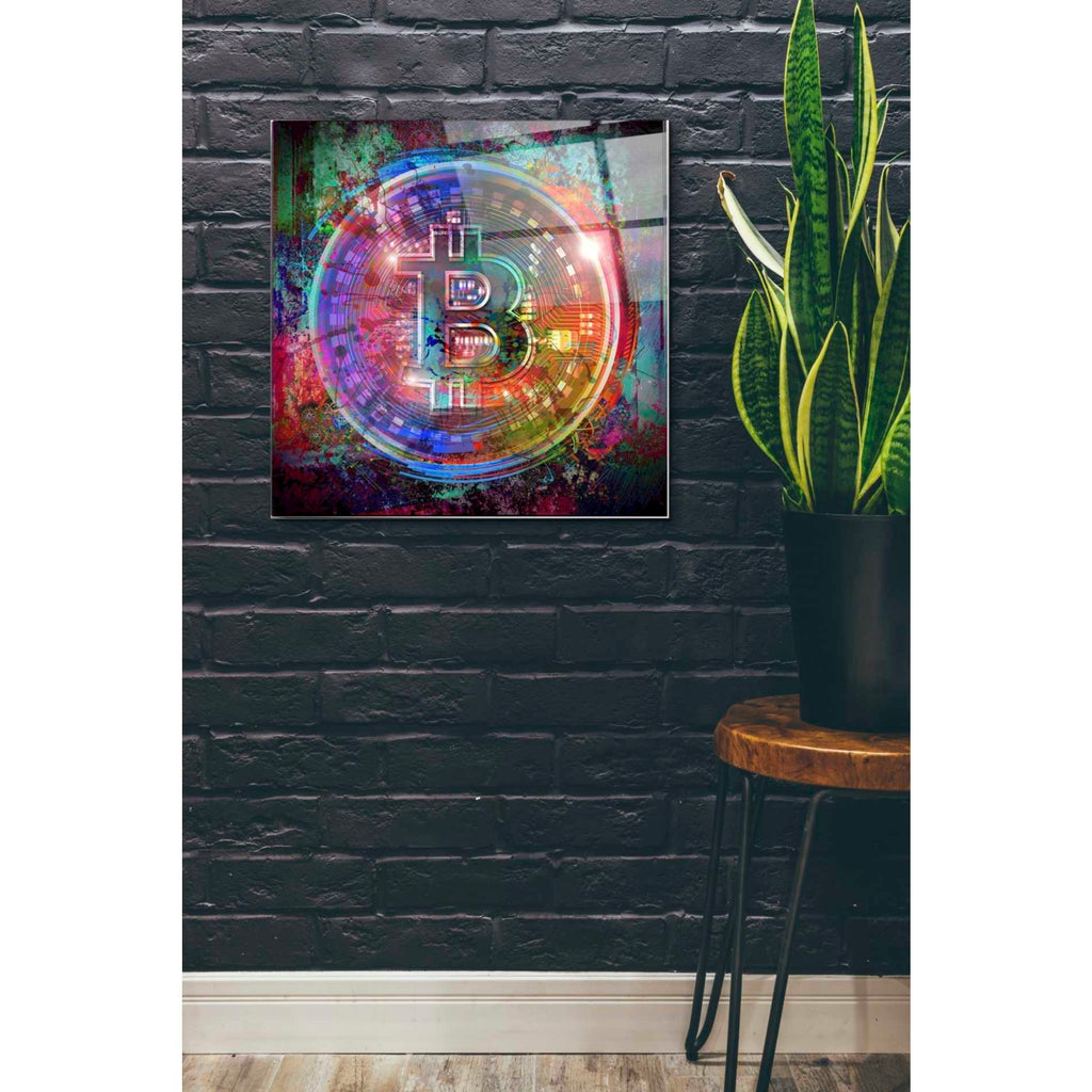 Epic Art 'Bitcoin Wallet' Acrylic Glass Wall Art,24x24