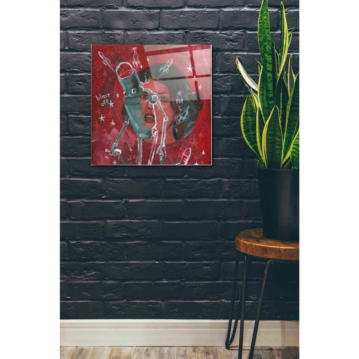 Epic Art 'Blast Off' by Craig Snodgrass, Acrylic Glass Wall Art,24x24