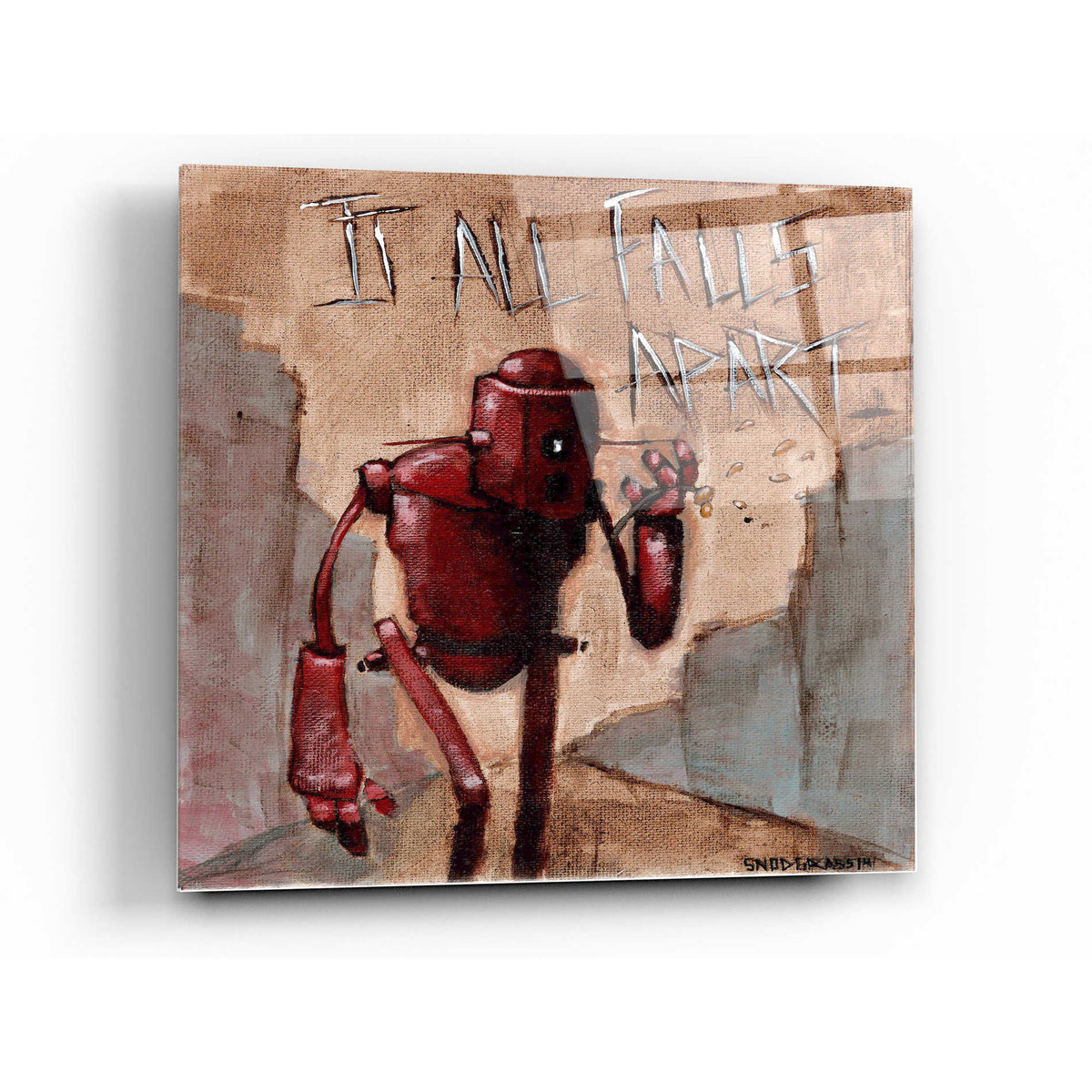 Epic Art 'It All Falls Apart' by Craig Snodgrass, Acrylic Glass Wall Art,24x24