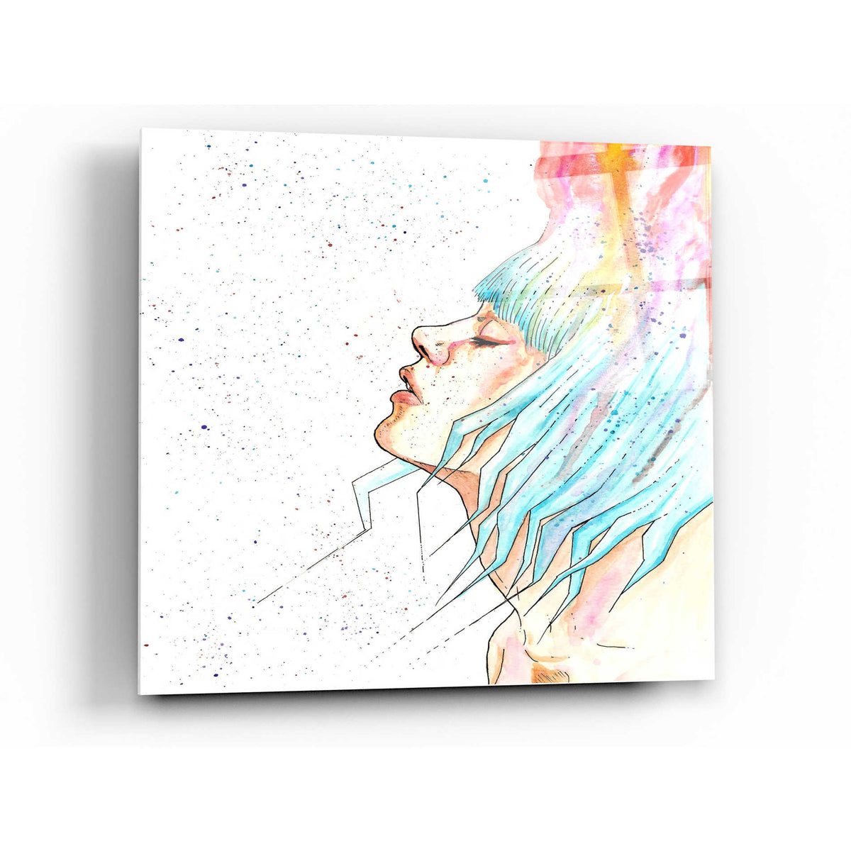 Epic Art 'Space Queen Rebirth' by Craig Snodgrass, Acrylic Glass Wall Art,24x24