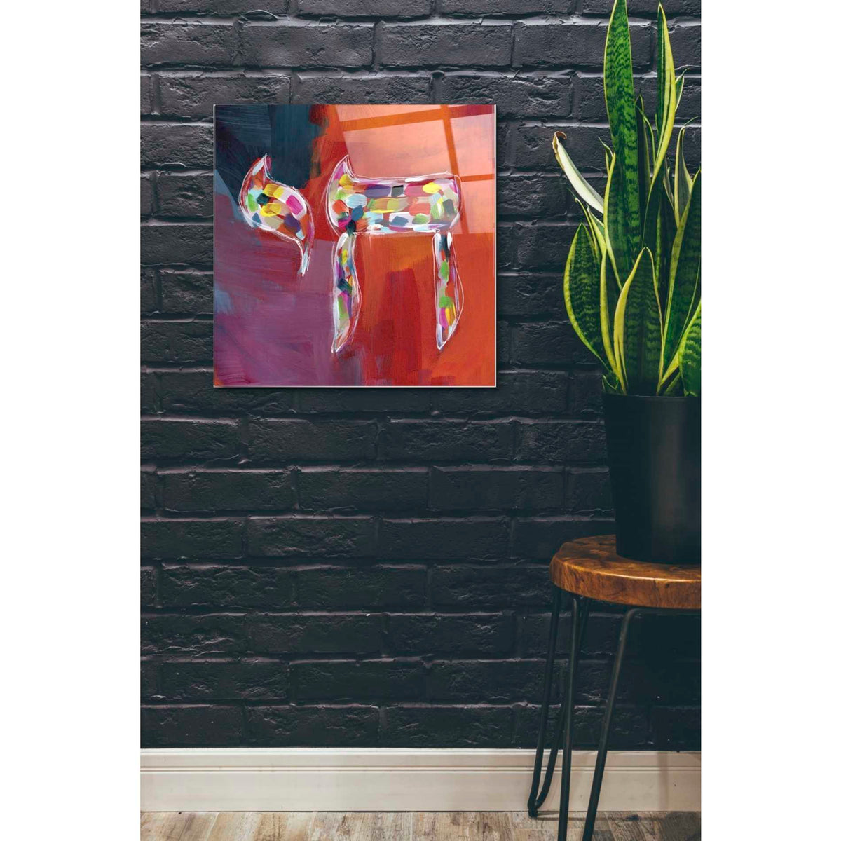 Epic Art 'Chai of Colors' by Linda Woods, Acrylic Glass Wall Art,24x24