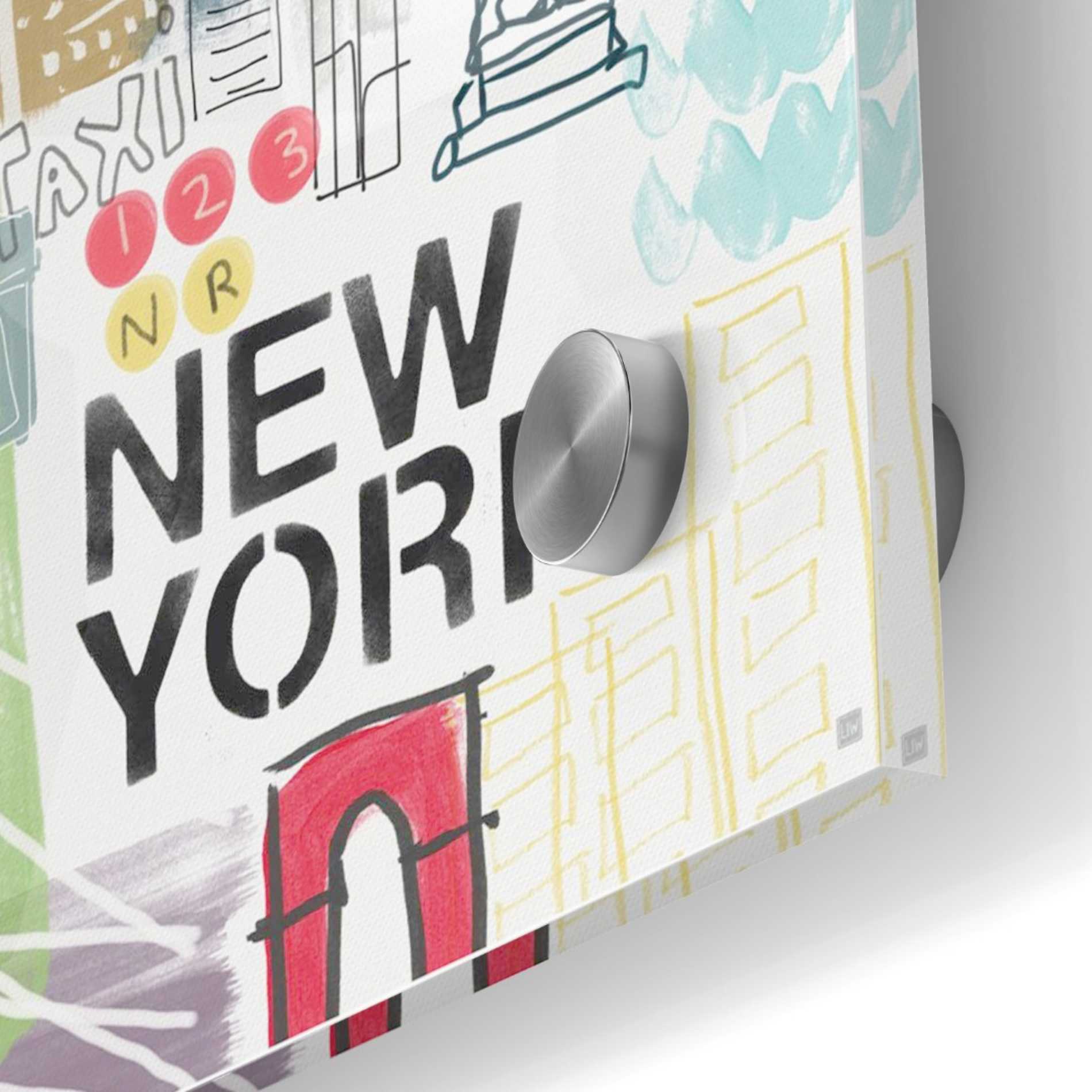 Epic Art 'New York' by Linda Woods, Acrylic Glass Wall Art,24x24