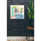 Epic Art 'Seattle' by Linda Woods, Acrylic Glass Wall Art,24x24