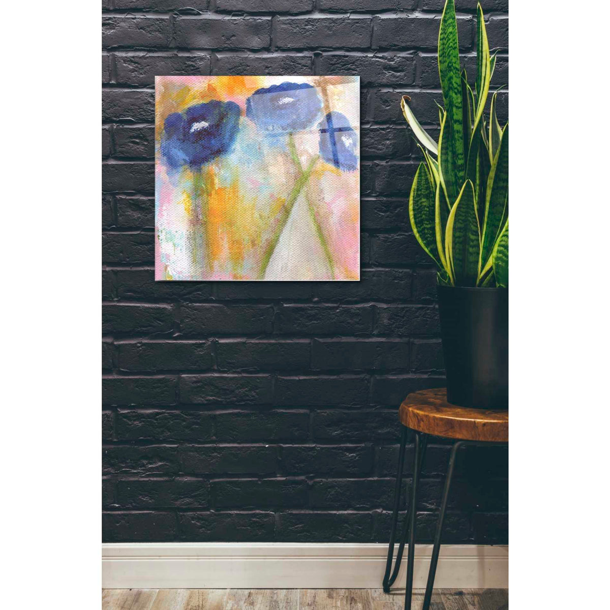 Epic Art 'Crossroads' by Linda Woods, Acrylic Glass Wall Art,24x24