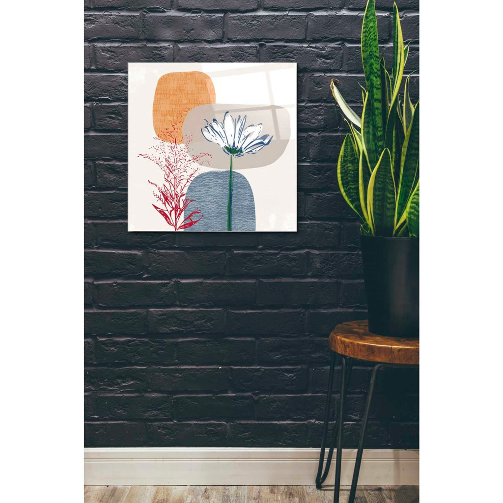 Epic Art 'Fall Floral II' by Linda Woods, Acrylic Glass Wall Art,24x24