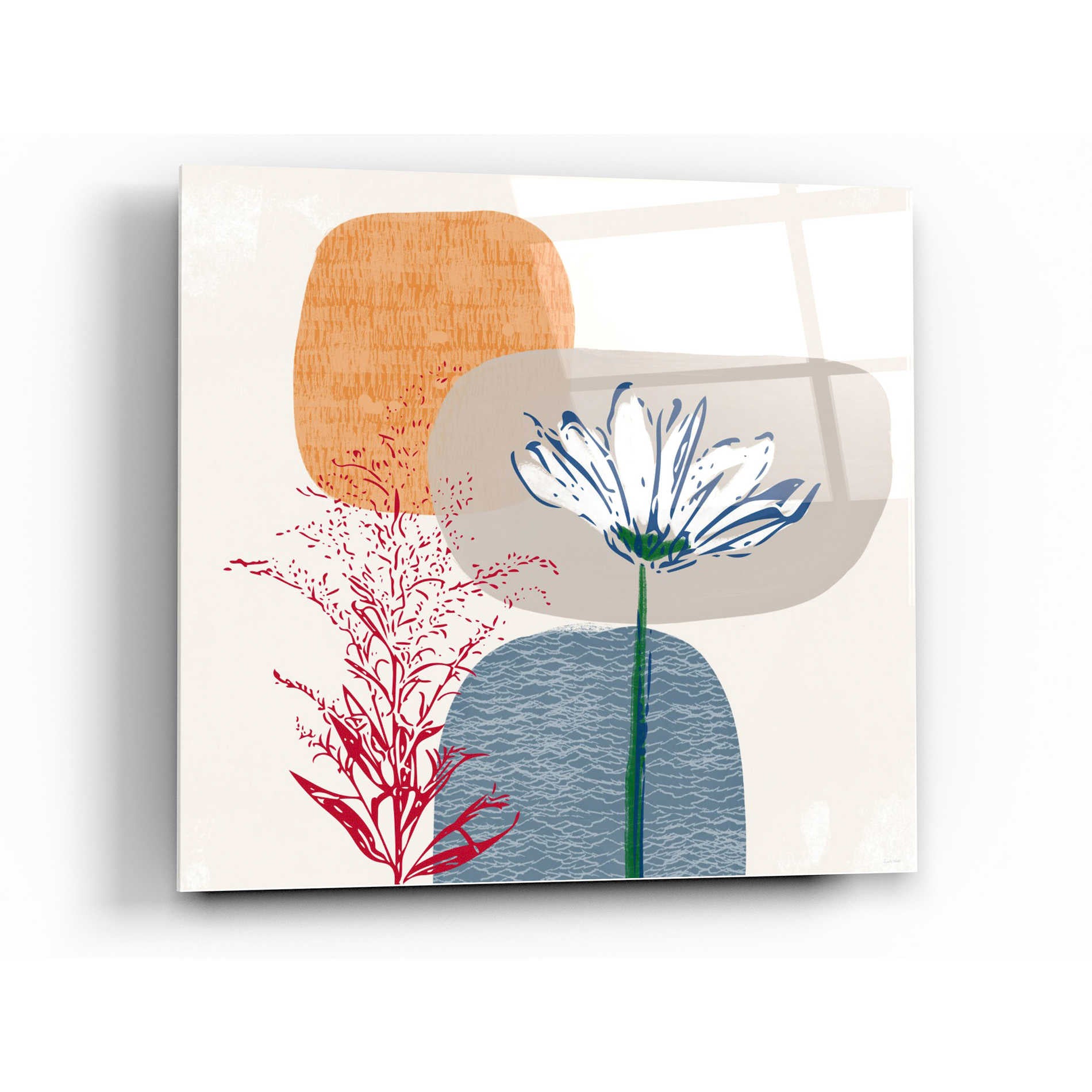 Epic Art 'Fall Floral II' by Linda Woods, Acrylic Glass Wall Art,24x24