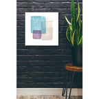 Epic Art 'Palm Trees And Sand' by Linda Woods, Acrylic Glass Wall Art,24x24