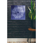 Epic Art 'Indigo Mandala' by Linda Woods, Acrylic Glass Wall Art,24x24