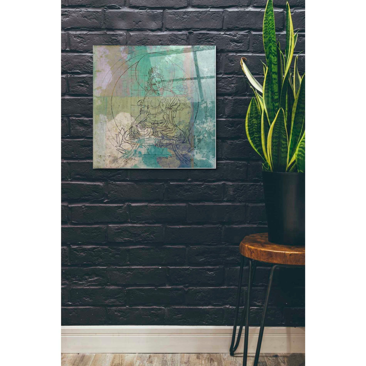 Epic Art 'Samadhi' by Elena Ray Acrylic Glass Wall Art,24x24