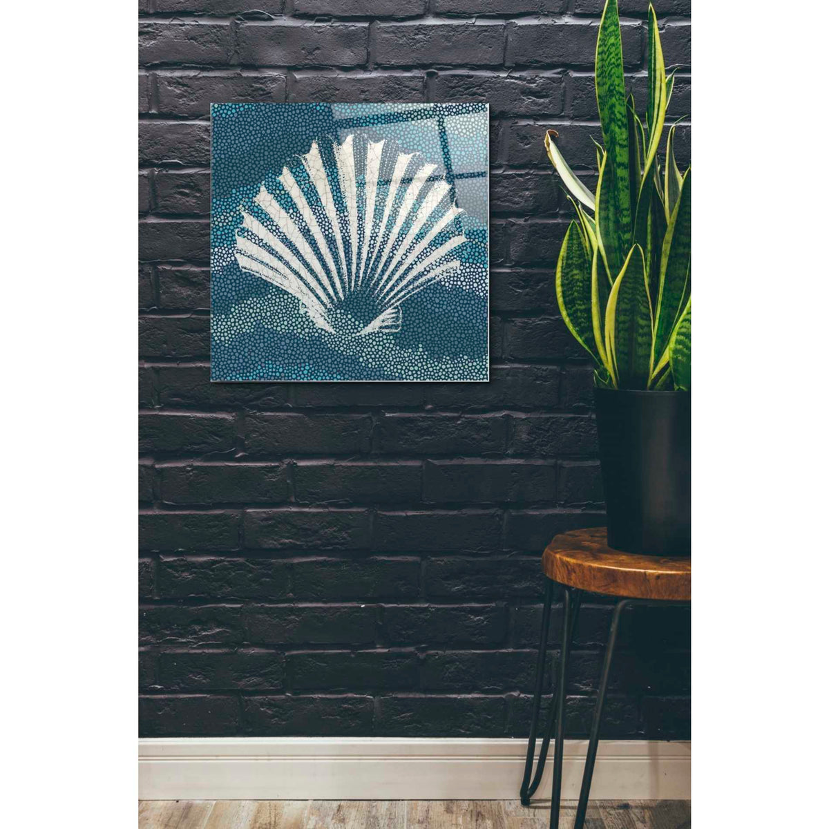 Epic Art 'Sea Glass I' by Wild Apple Portfolio, Acrylic Glass Wall Art,24x24